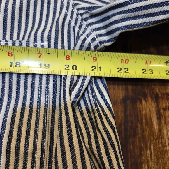 Rugged Bronson Hickory Stripe Railroad Vintage NWT Men Denim Chore Coat sz 42 - Picture 5 of 10